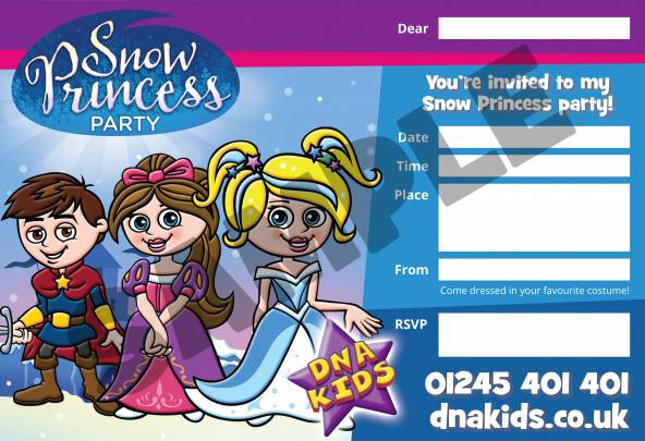 Snow Princess Party Invite