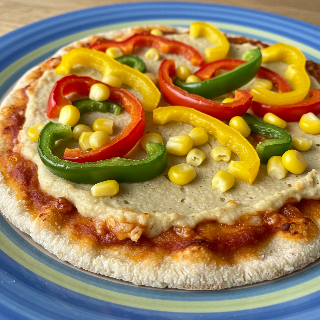 Vegan cheese pizza for a kids party