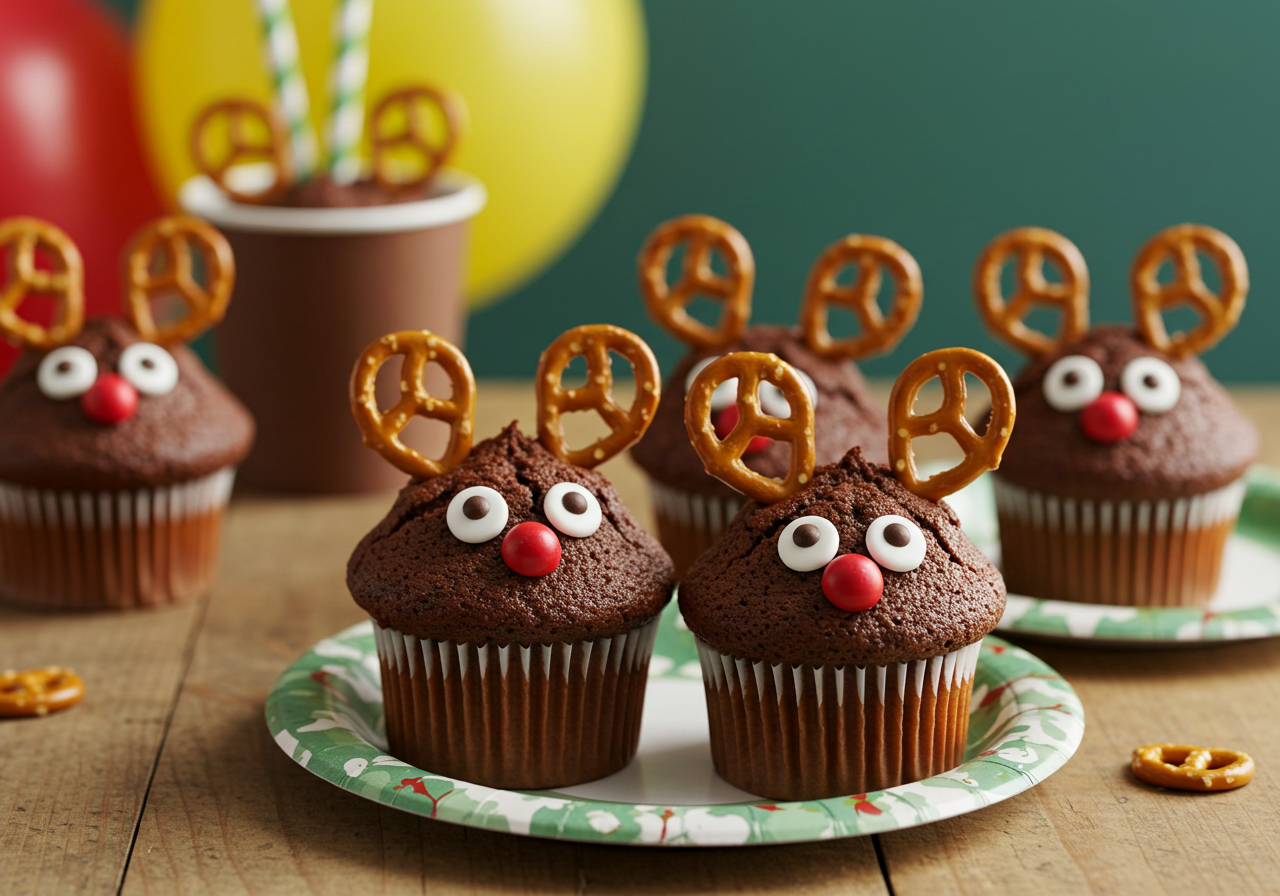 Reindeer cupcakes