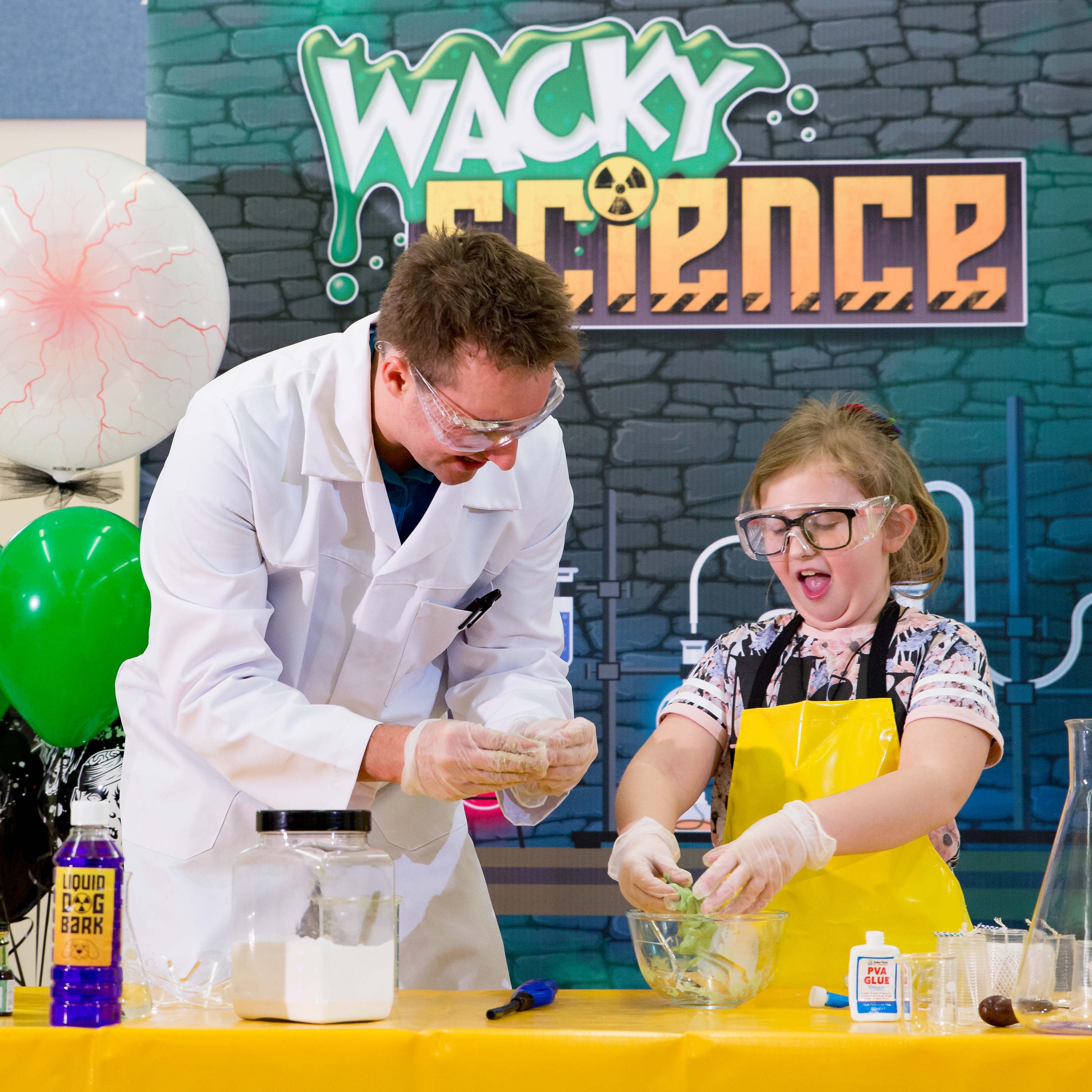 Wacky science party game