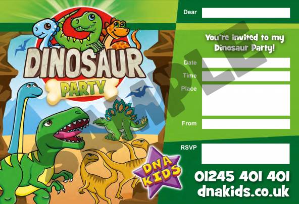 Dinosaur Party Invite