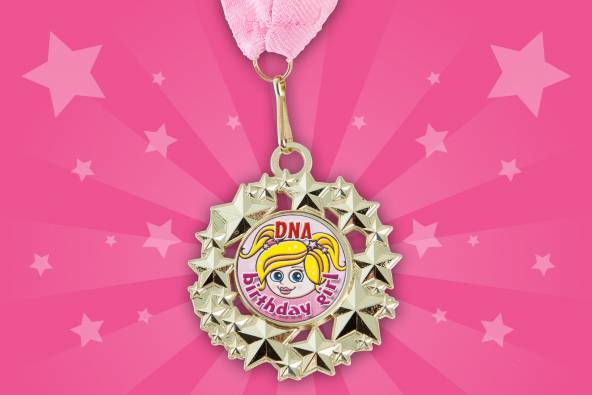 Birthday Girl medal