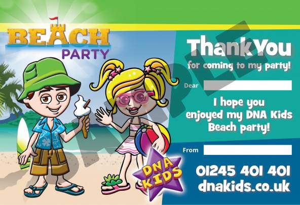 Beach Party Thank You