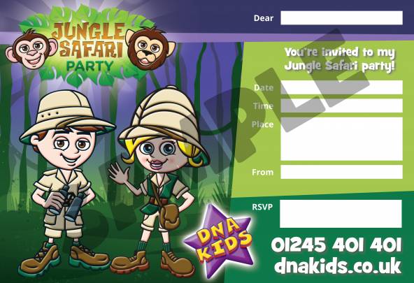 Jungle Safari Party Invite