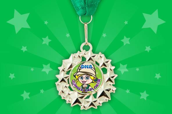 Birthday Girl Jungle Medal