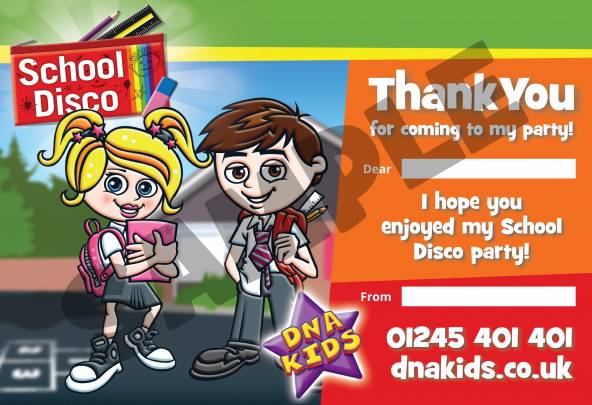 School Disco Thank You