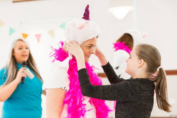 Children playing I'm A Unicorn