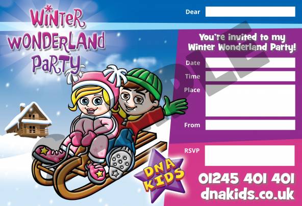 Winter Wonderland Party Invite