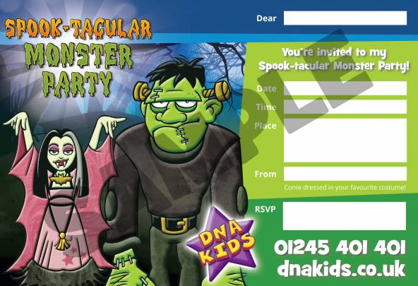 Spook-tacular Monster Party Invite