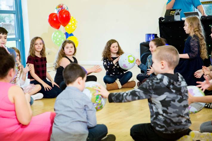 Children playing Planet Panic