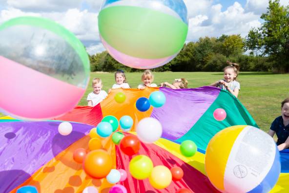 Sports Day And Parachute Party