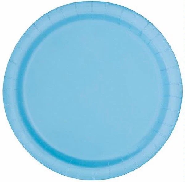 Sky Blue Plates (21.9cm) - pack of 8
