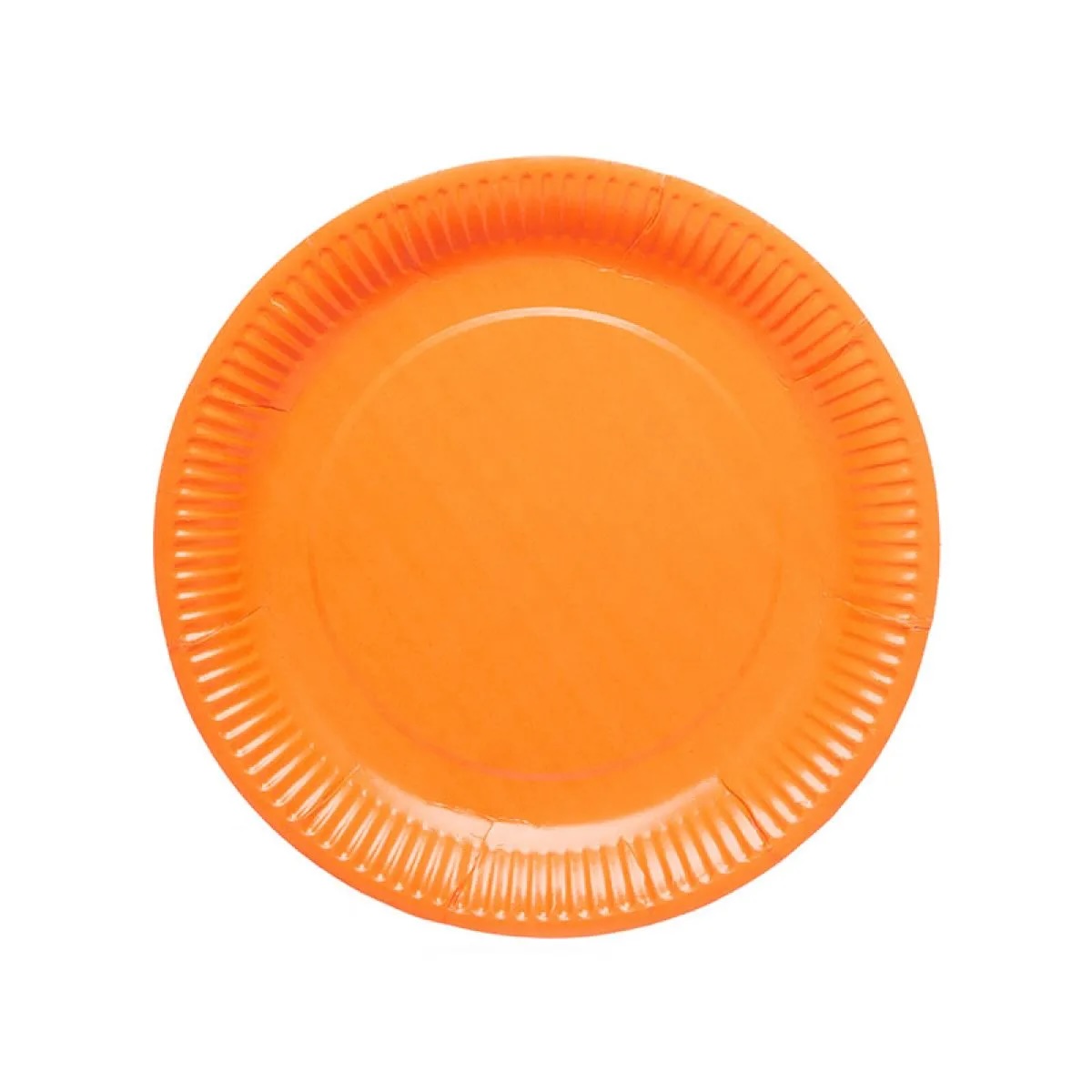 Bright Orange Plates (23cm) - pack of 8