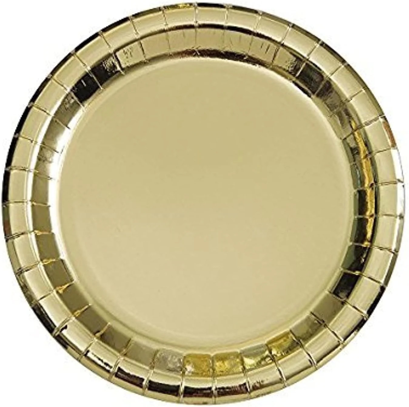 Metallic Gold Plates (21.9cm) - pack of 8