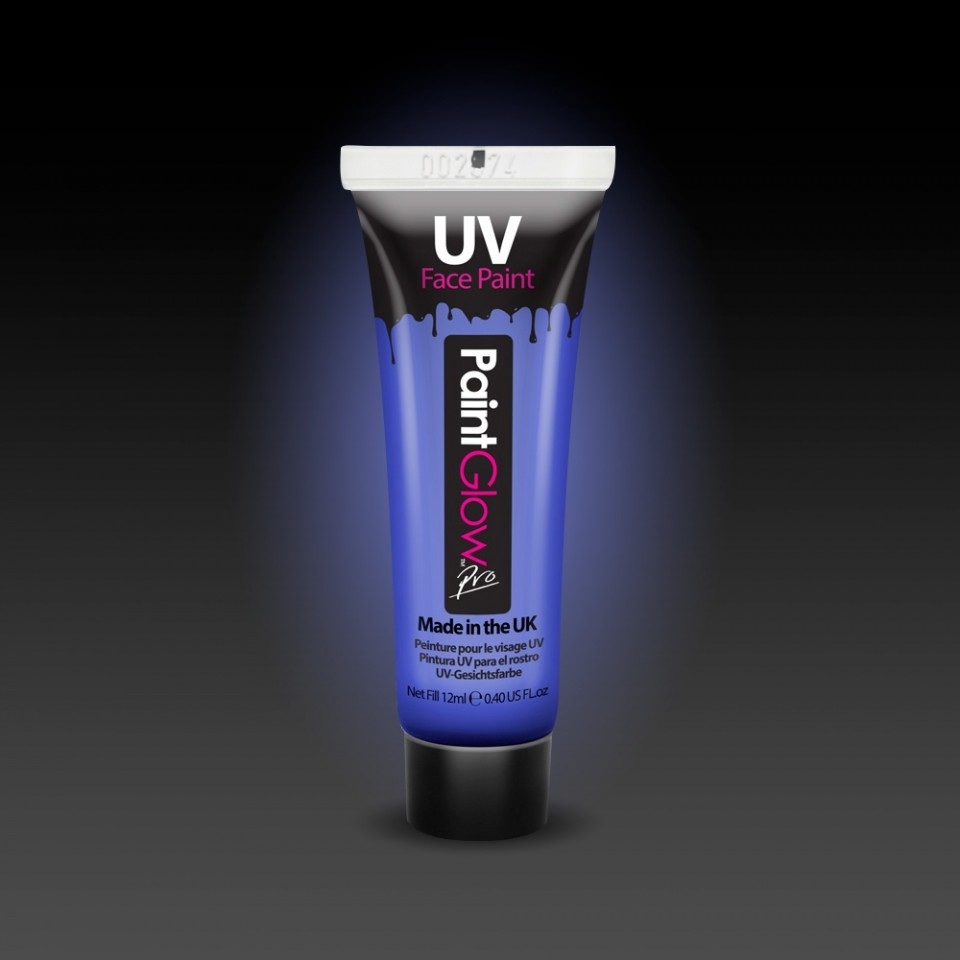 Neon Face & Body Paint, Blue - each