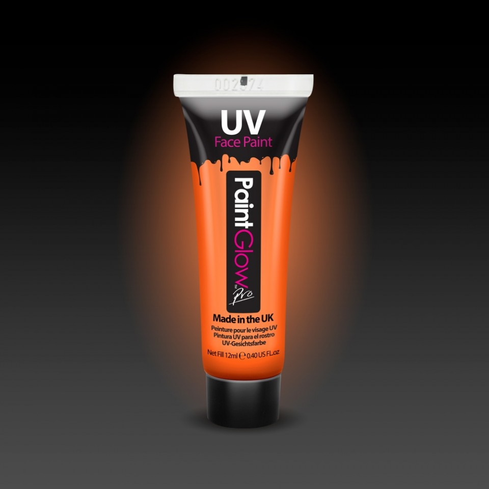 Neon Face & Body Paint, Orange - each