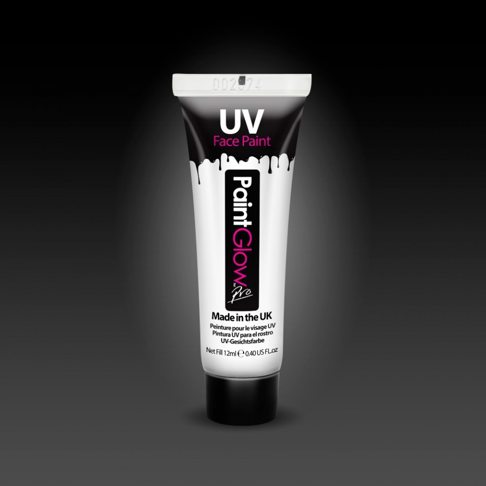 Neon Face & Body Paint, White - each